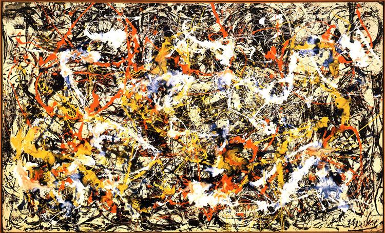 Convergence de Jackson Pollock, huile sur toile, 1952.